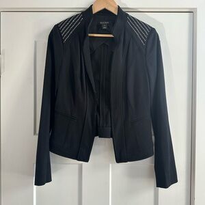 White House Black Market Black Studded Blazer